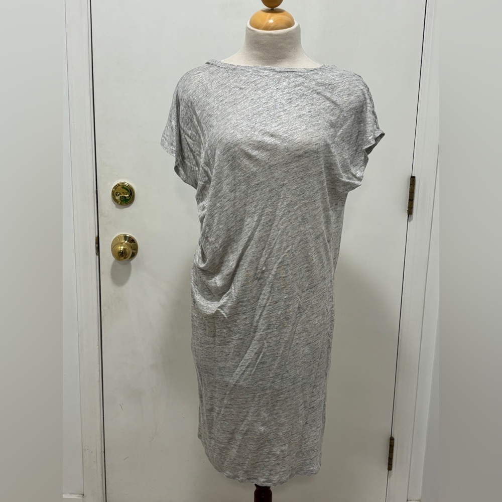 MARCS Light Gray Linen Tshirt dress. Size L